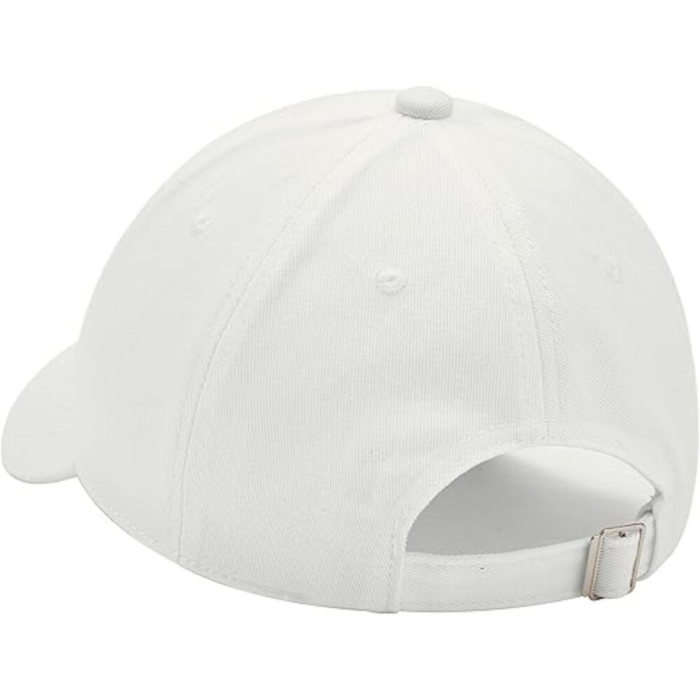 Unisex White American Flag 100% Cotton Adjustable Size Classic Baseball Caps - Picture 2 of 3